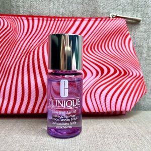 🎁3 for $30🎁 CLINIQUE Makeup Bag and Take The Day Off Makeup Remover mini duo
